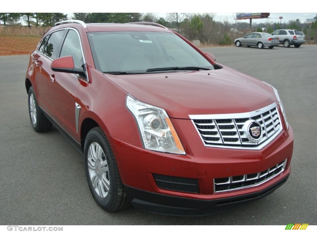 Crystal Red Tintcoat 2015 Cadillac SRX Luxury Exterior Photo #100449911