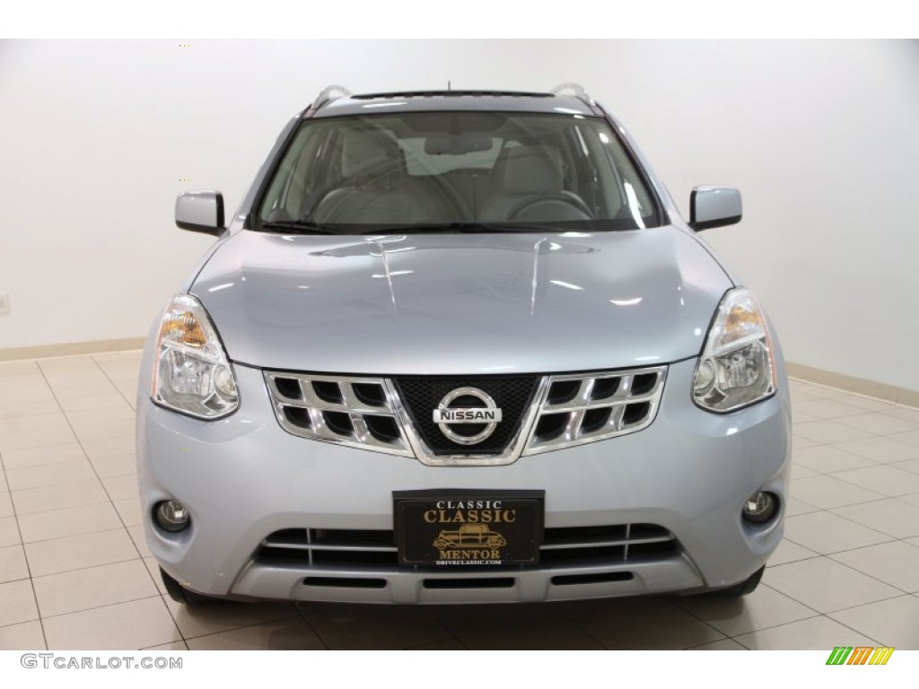 2011 Rogue SV AWD - Frosted Steel Metallic / Gray photo #2