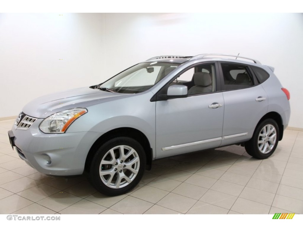 2011 Rogue SV AWD - Frosted Steel Metallic / Gray photo #3