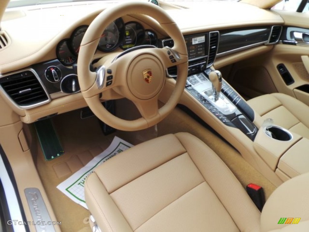 Luxor Beige Interior 2015 Porsche Panamera GTS Photo #100457543