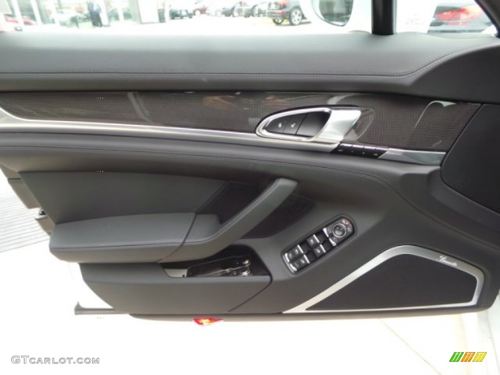 2015 Porsche Panamera GTS Black Door Panel Photo #100457870