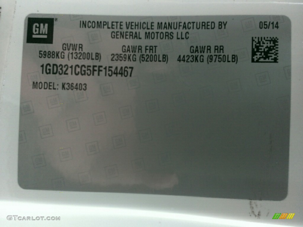 2015 GMC Sierra 3500HD Work Truck Regular Cab 4x4 Dump Truck Info Tag Photos
