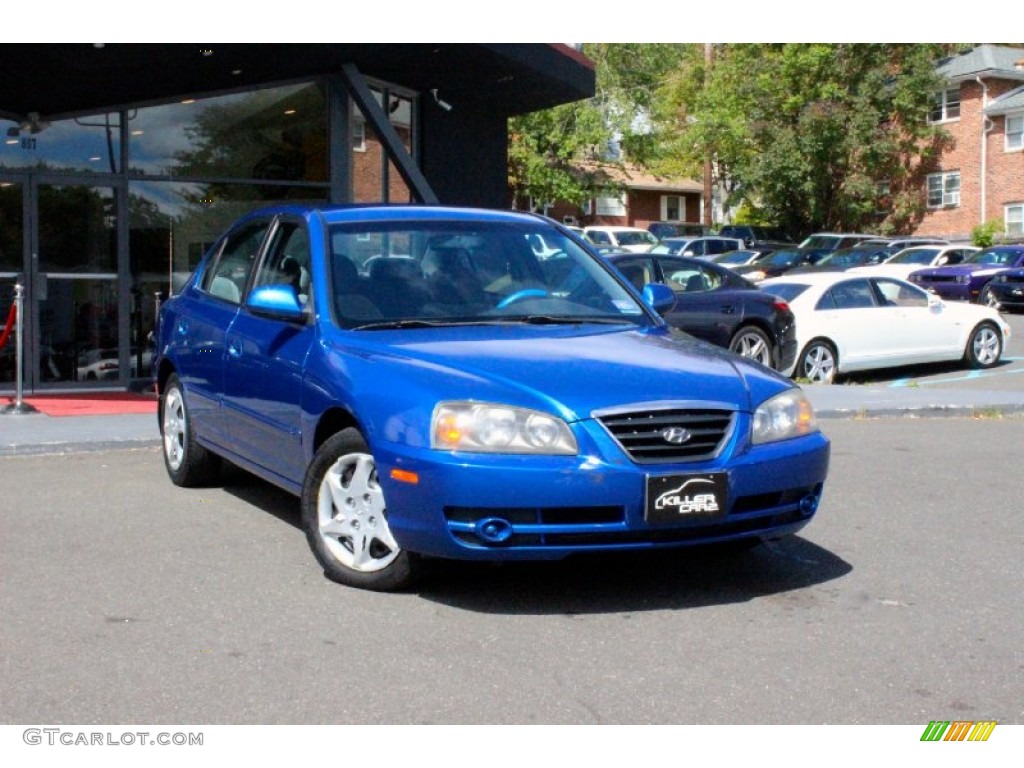 2005 Elantra GLS Sedan - Tidal Wave Blue / Gray photo #1