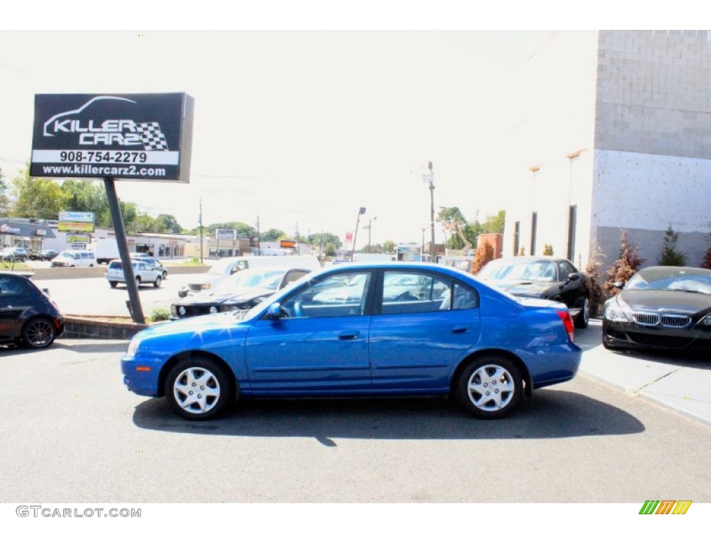 2005 Elantra GLS Sedan - Tidal Wave Blue / Gray photo #4