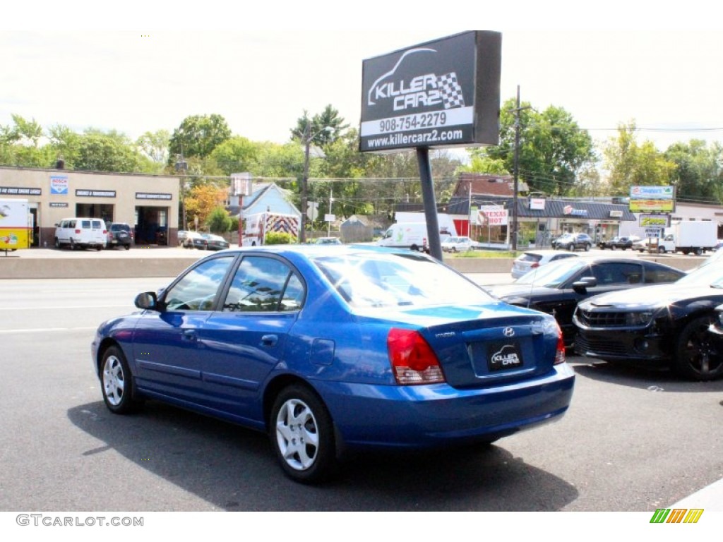 2005 Elantra GLS Sedan - Tidal Wave Blue / Gray photo #5