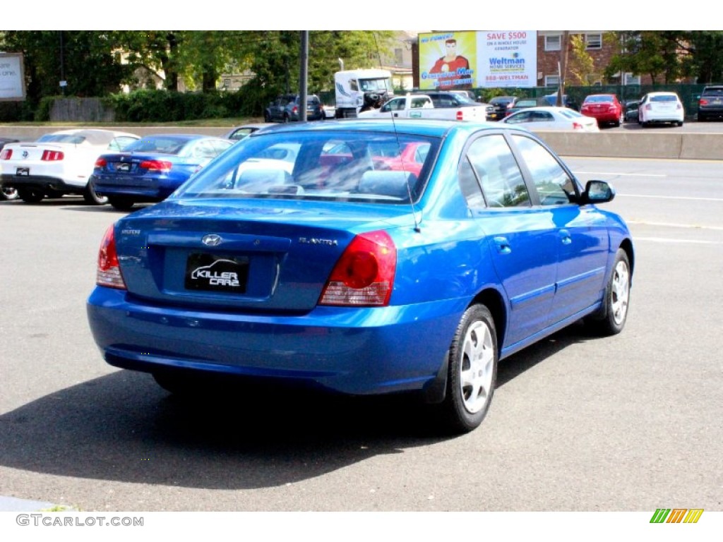 2005 Elantra GLS Sedan - Tidal Wave Blue / Gray photo #7