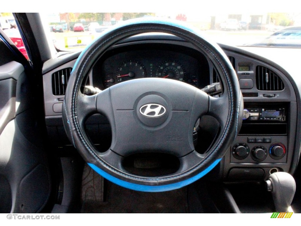 2005 Elantra GLS Sedan - Tidal Wave Blue / Gray photo #16