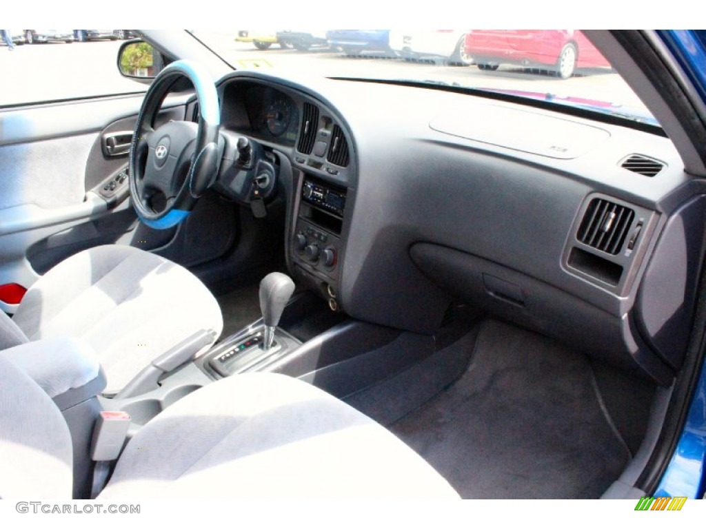2005 Elantra GLS Sedan - Tidal Wave Blue / Gray photo #26