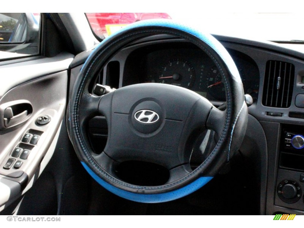 2005 Elantra GLS Sedan - Tidal Wave Blue / Gray photo #28