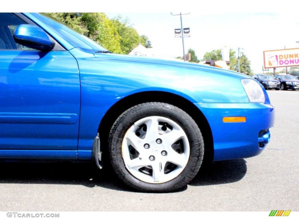 2005 Elantra GLS Sedan - Tidal Wave Blue / Gray photo #31
