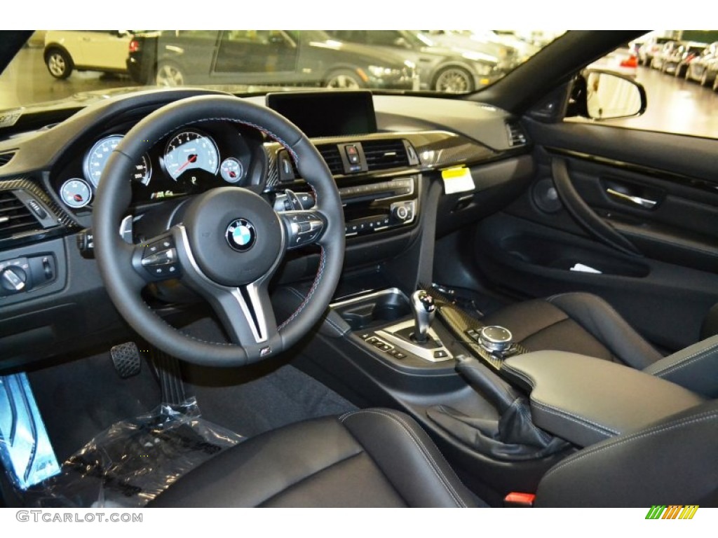 Black Interior 2015 BMW M4 Coupe Photo #100464525