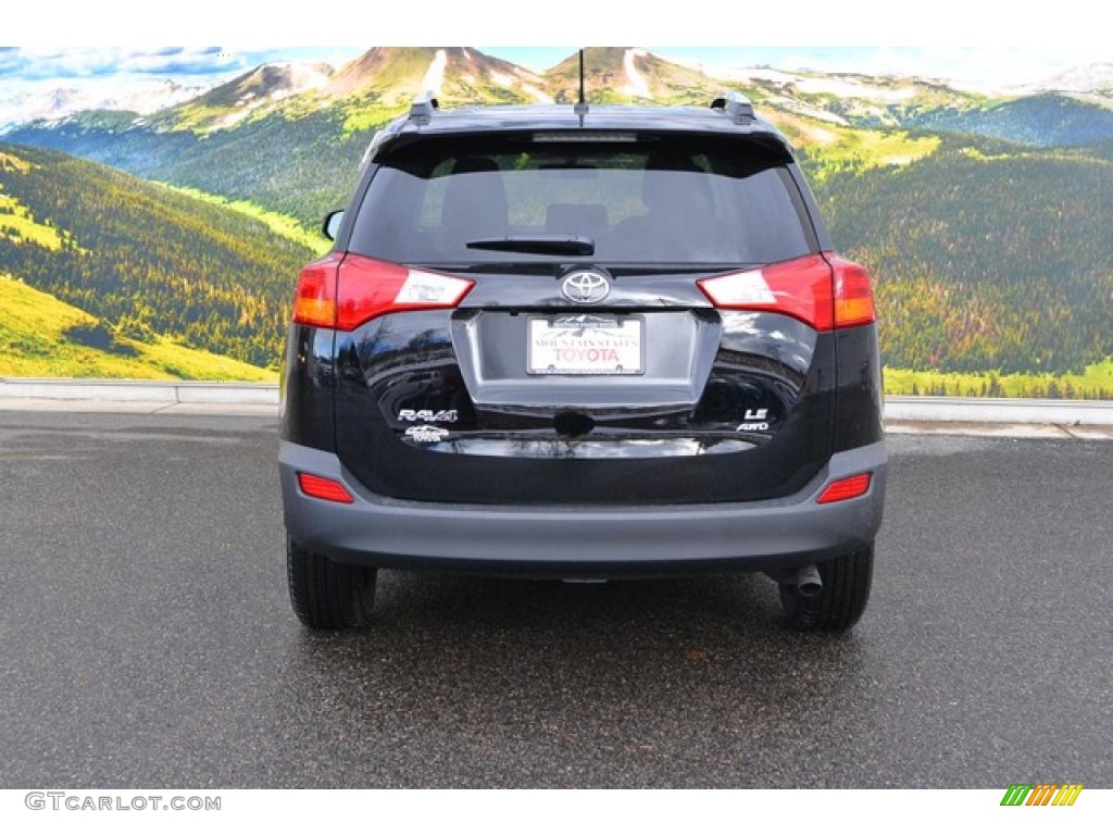 2015 RAV4 LE AWD - Black / Black photo #4