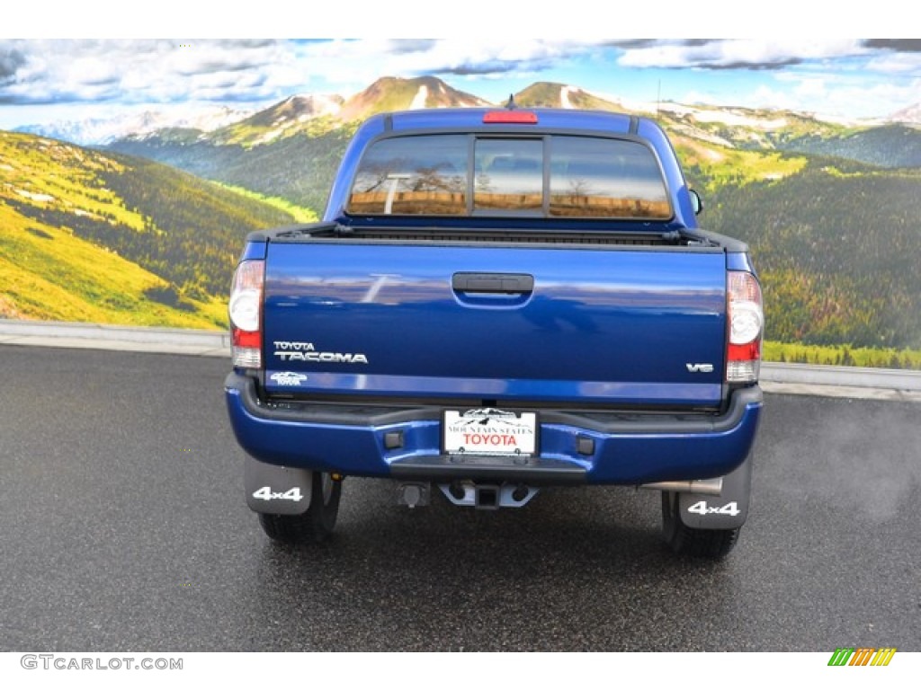 2015 Tacoma TRD Sport Double Cab 4x4 - Blue Ribbon Metallic / Graphite photo #4