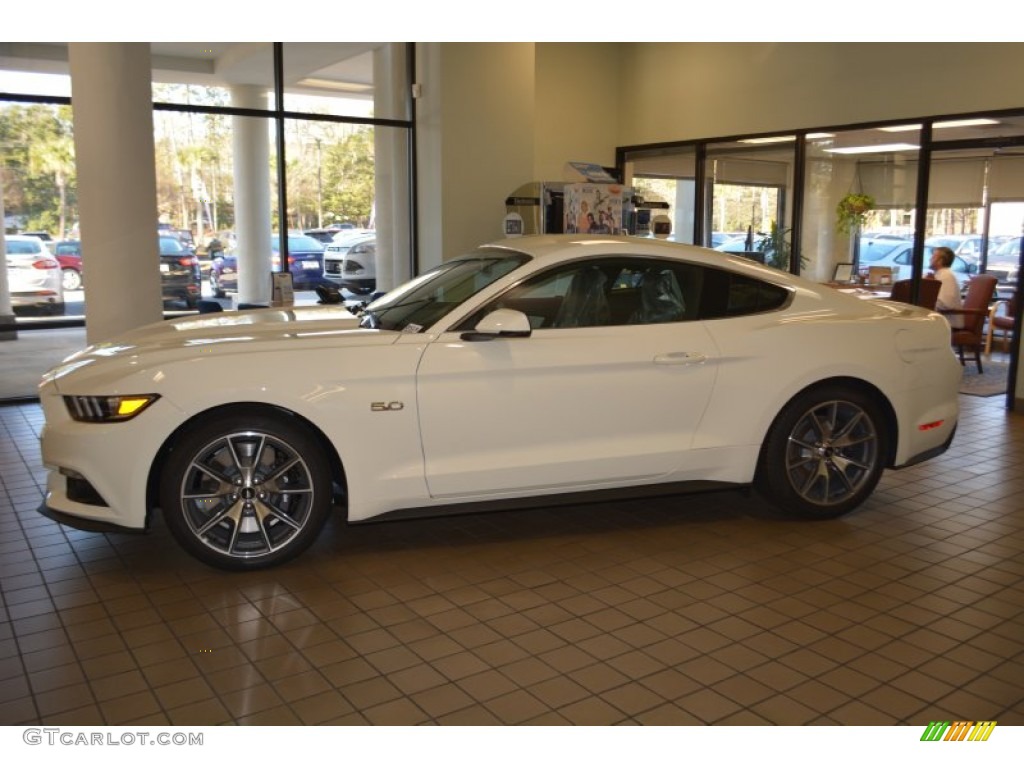 50th Anniversary Wimbledon White 2015 Ford Mustang 50th Anniversary GT Coupe Exterior Photo #100471717