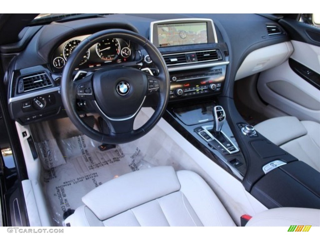 2012 6 Series 650i Convertible - Jet Black / Ivory White Nappa Leather photo #11