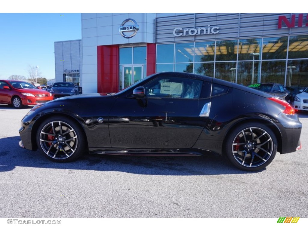 2015 370Z NISMO Tech Coupe - Magnetic Black / NISMO Black/Red photo #2