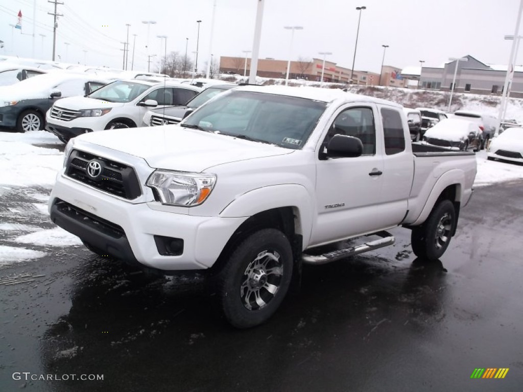Super White 2012 Toyota Tacoma SR5 Access Cab 4x4 Exterior Photo #100473387