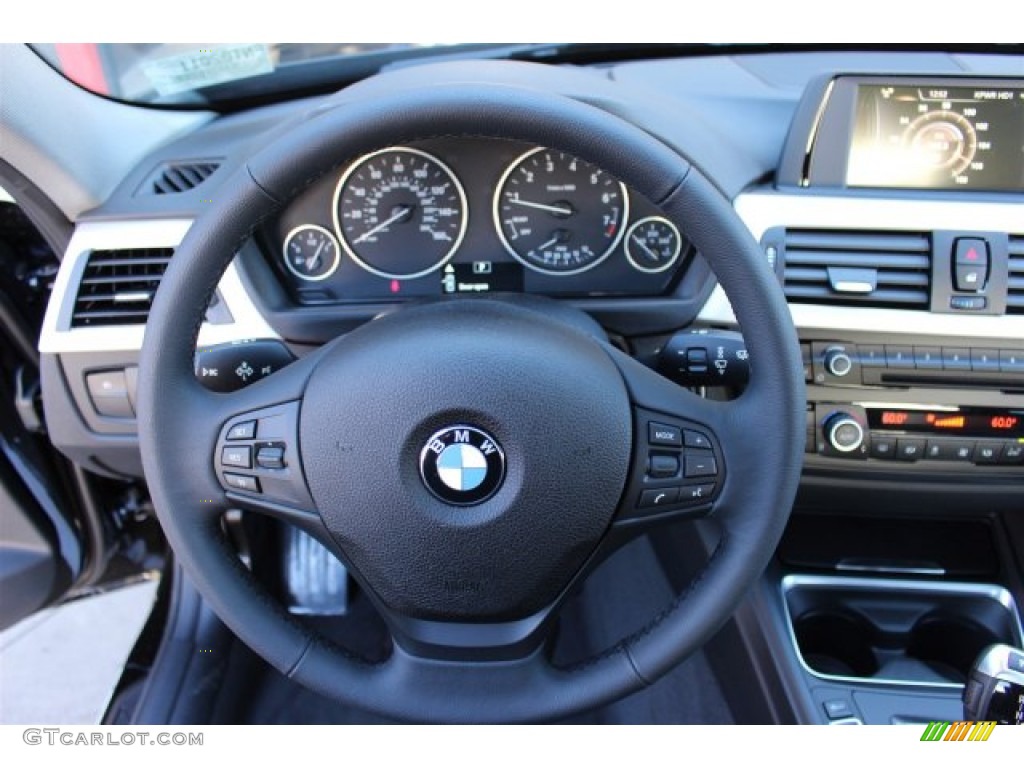 2015 3 Series 320i Sedan - Jet Black / Black photo #9