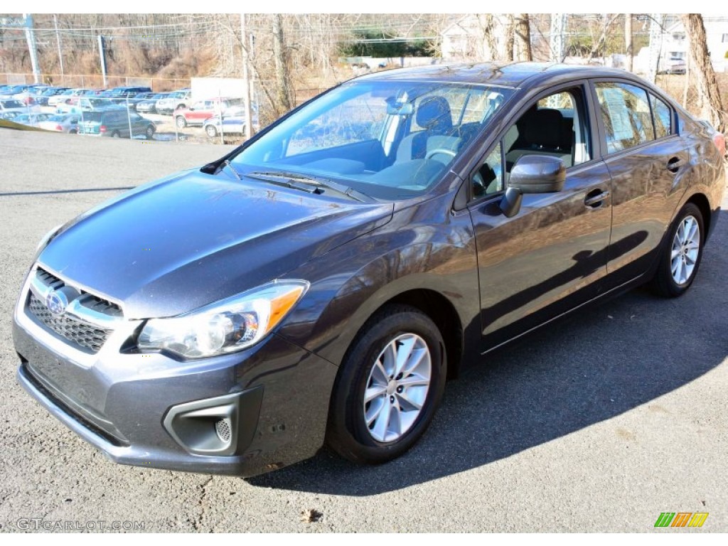 Dark Gray Metallic 2012 Subaru Impreza 2.0i Premium 4 Door Exterior Photo #100474650