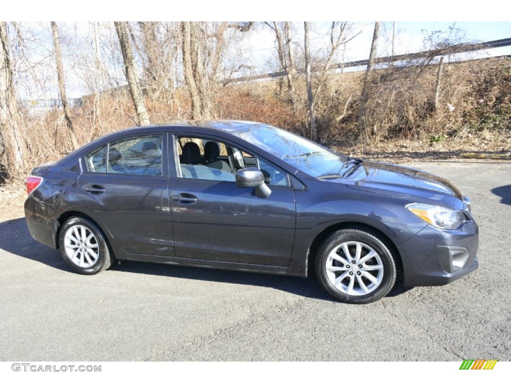 Dark Gray Metallic 2012 Subaru Impreza 2.0i Premium 4 Door Exterior Photo #100474677