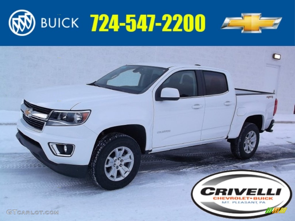 2015 Colorado LT Crew Cab 4WD - Summit White / Jet Black photo #1