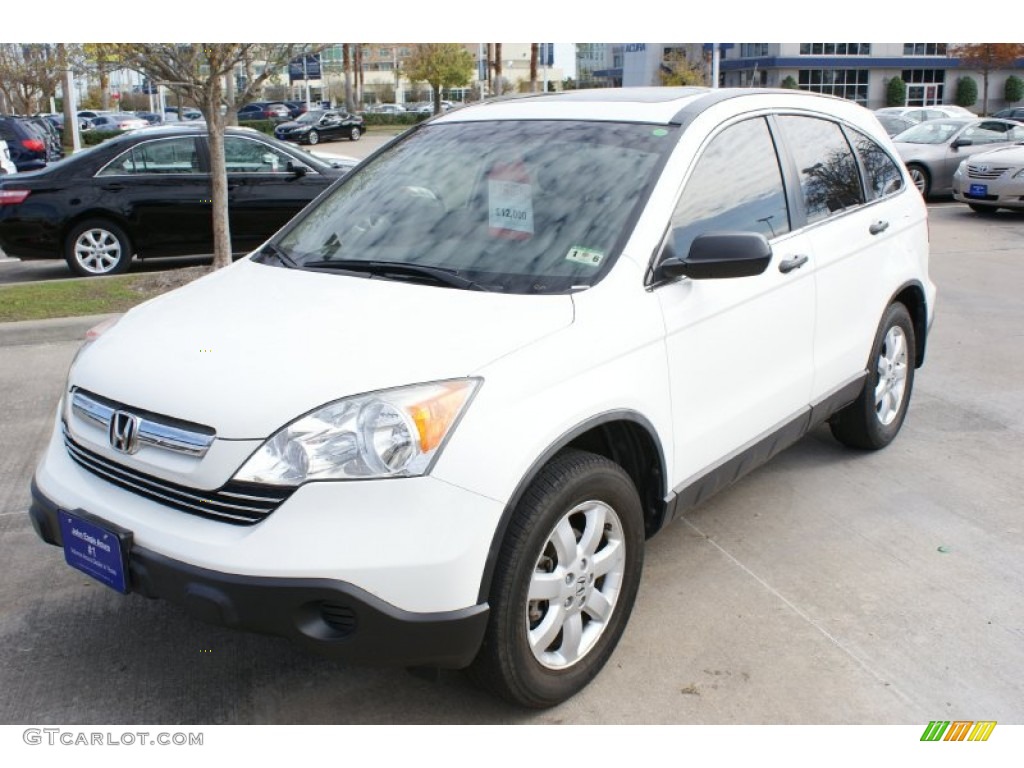 2007 CR-V EX - Taffeta White / Gray photo #4