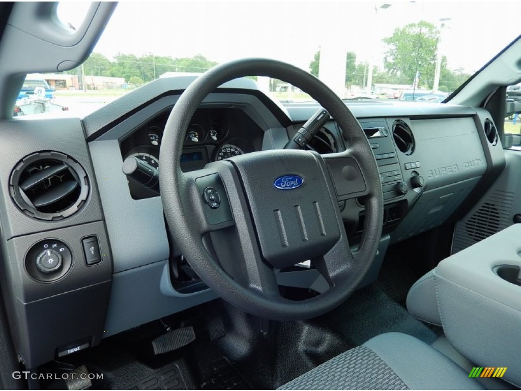 2015 Ford F250 Super Duty XL Regular Cab Steel Dashboard Photo #100475835