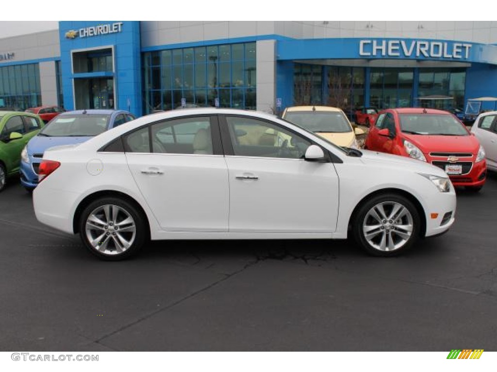 2011 Cruze LTZ - Summit White / Cocoa/Light Neutral Leather photo #1