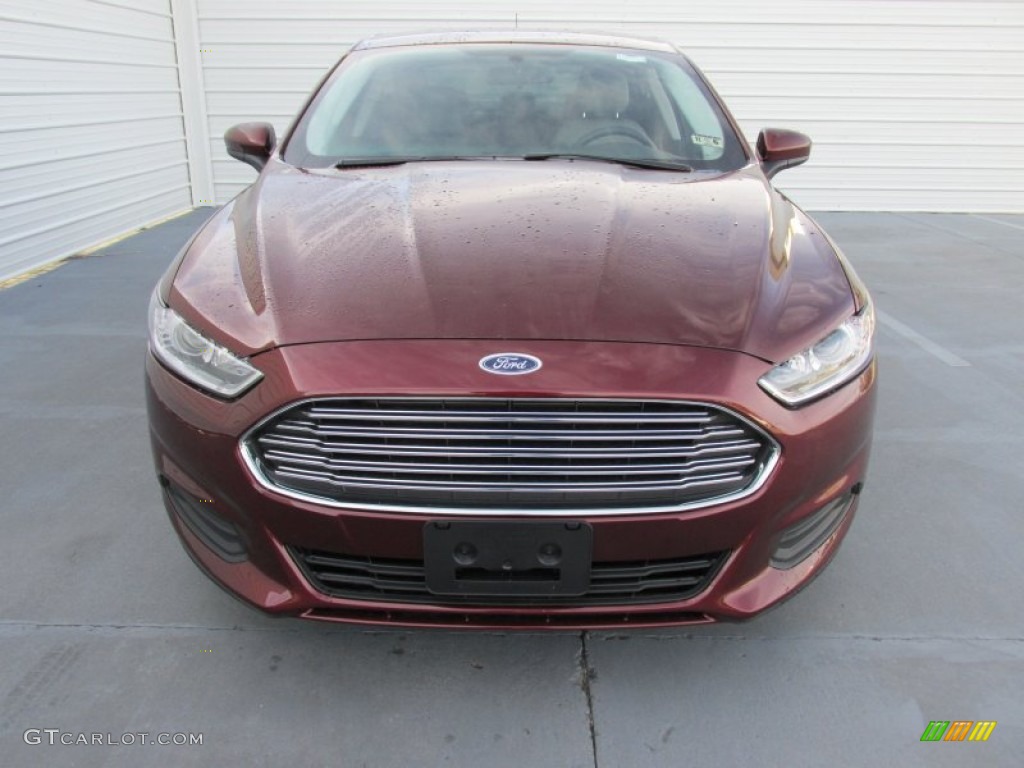 2015 Fusion S - Bronze Fire Metallic / Earth Gray photo #8