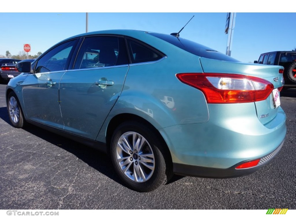 2012 Focus SEL Sedan - Frosted Glass Metallic / Stone photo #5