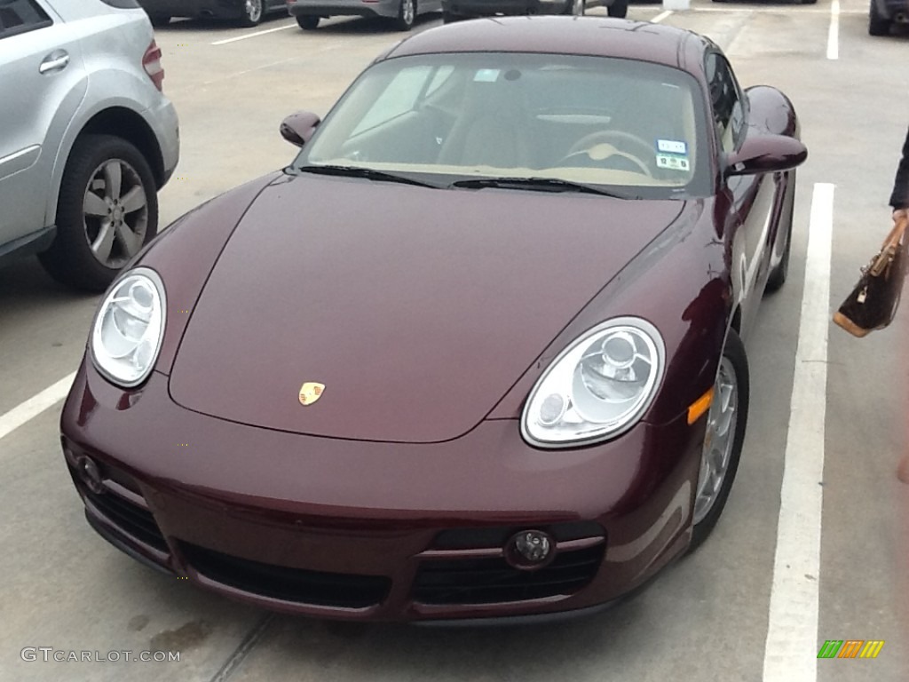 2007 Cayman  - Carmon Red Metallic / Sand Beige photo #1