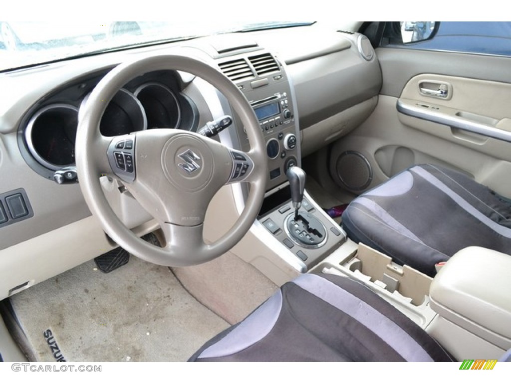 2010 Grand Vitara Premium 4x4 - White Water Pearl / Beige photo #5