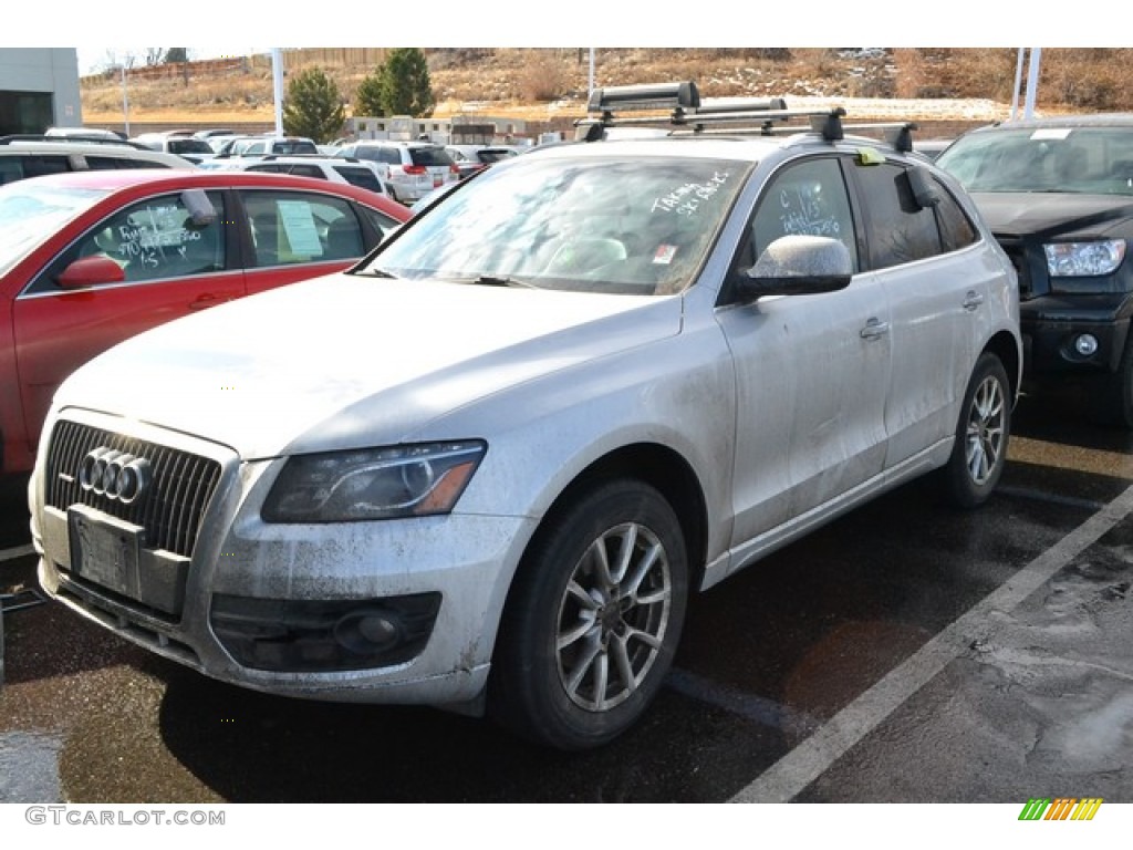 2009 Q5 3.2 Premium quattro - Ice Silver Metallic / Black photo #4