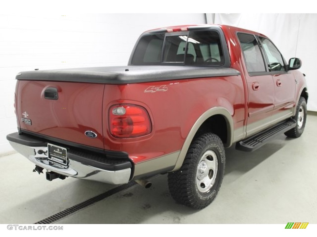 2001 F150 XLT SuperCrew 4x4 - Toreador Red Metallic / Dark Graphite photo #6