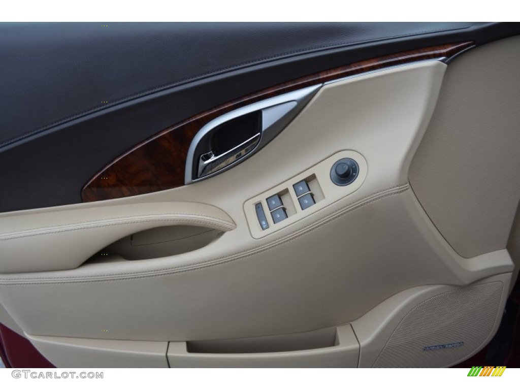 2010 Buick LaCrosse CXS Cocoa/Light Cashmere Door Panel Photo #100491126