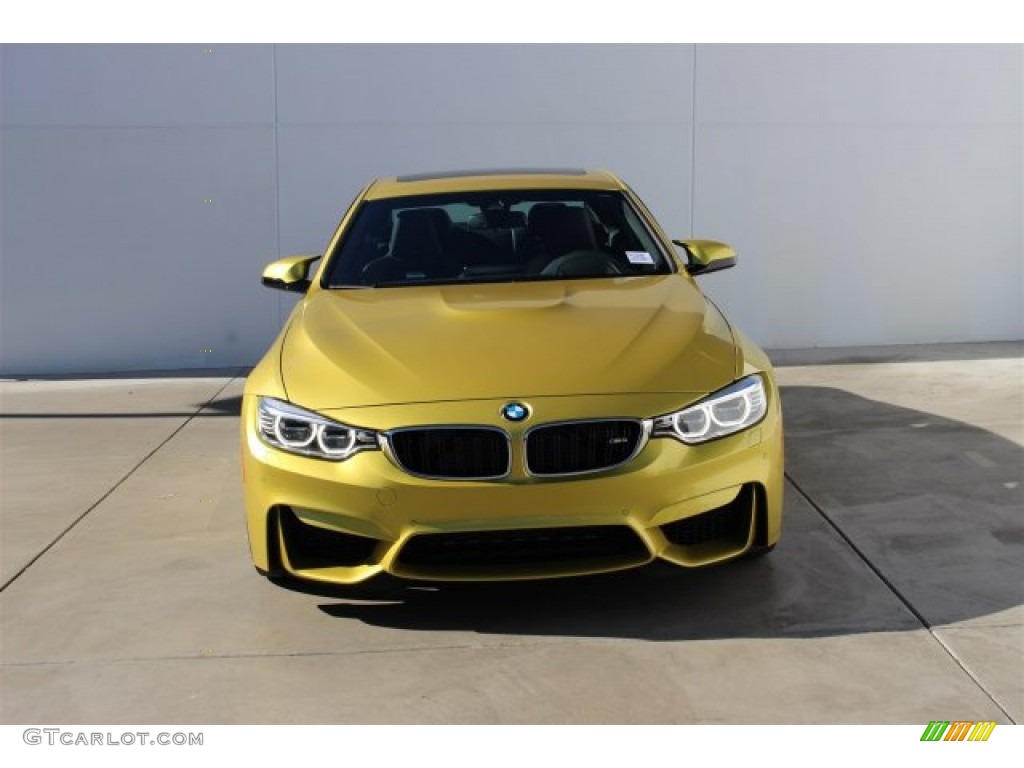2015 M4 Coupe - Austin Yellow Metallic / Black photo #3