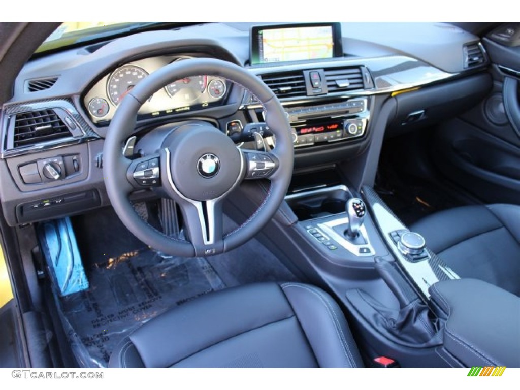 Black Interior 2015 BMW M4 Coupe Photo #100491582