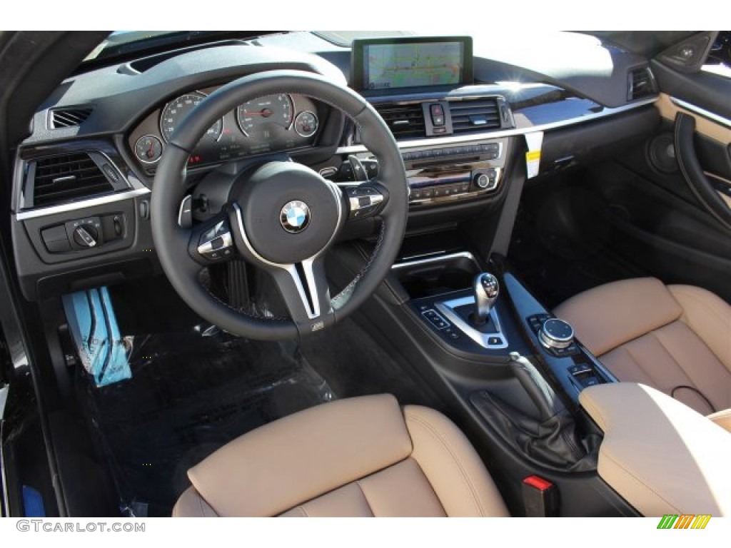 Sonoma Beige Interior 2015 BMW M4 Convertible Photo #100491756