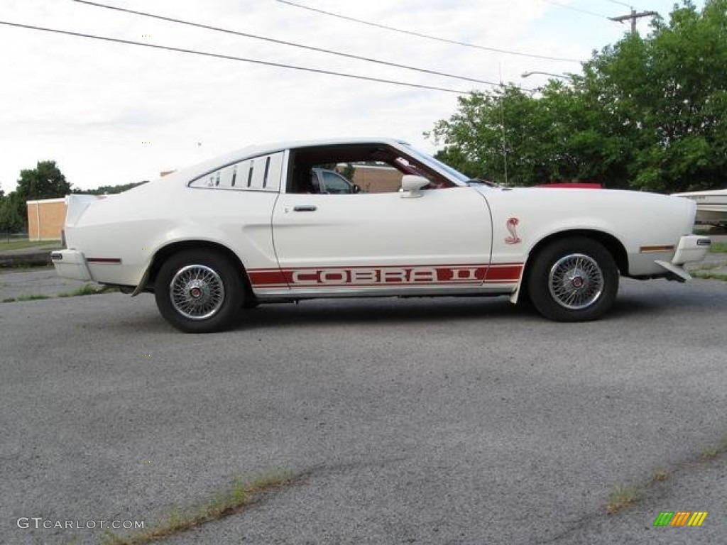 Polar White 1977 Ford Mustang II Cobra II Exterior Photo #100491996