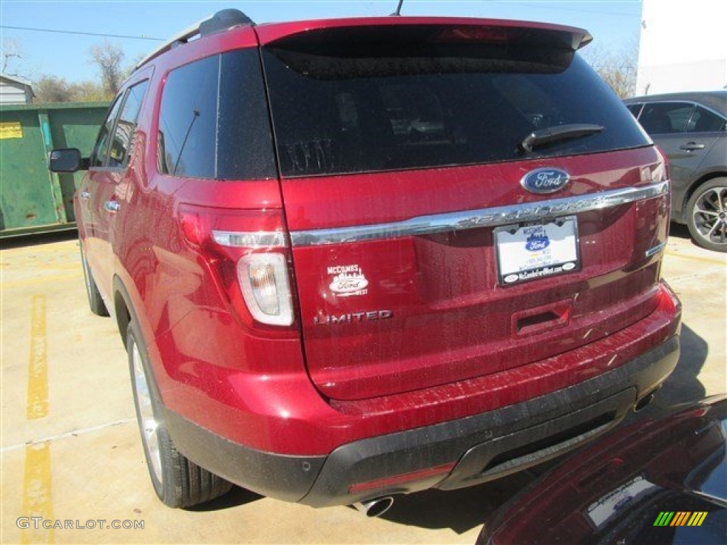 2015 Explorer Limited - Ruby Red / Medium Light Stone photo #6