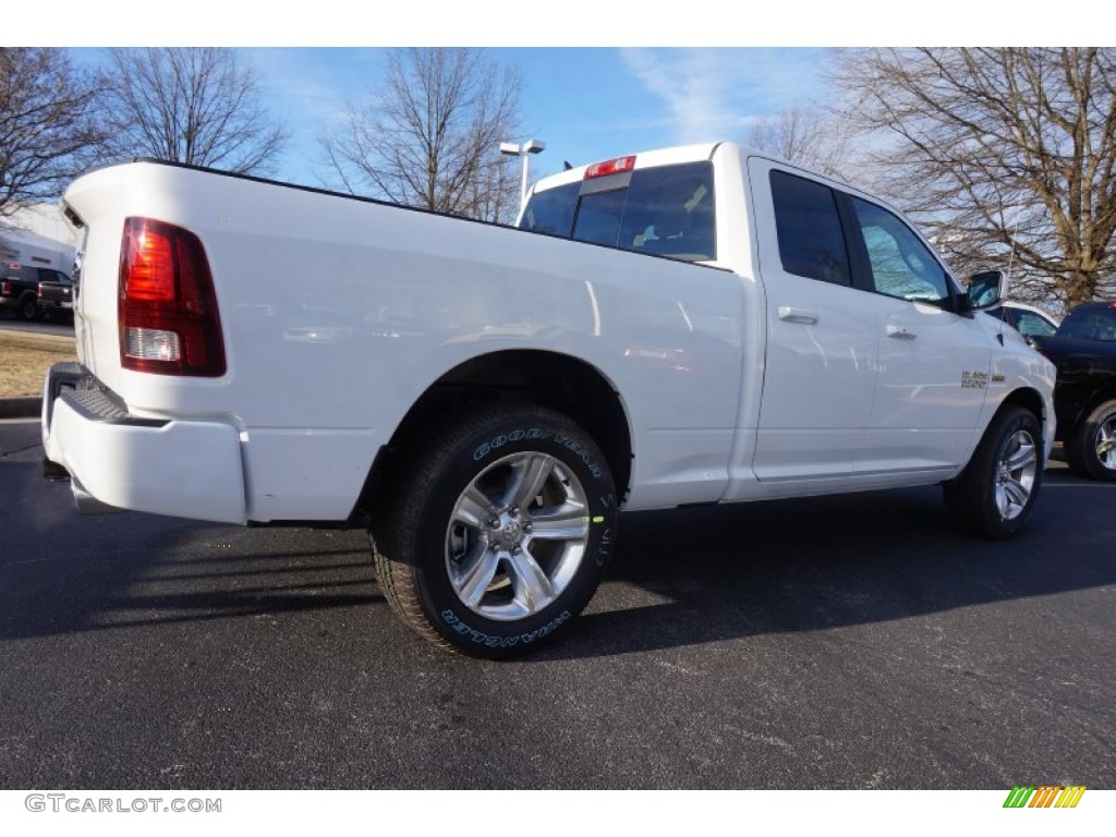 2015 1500 Sport Quad Cab - Bright White / Black photo #3