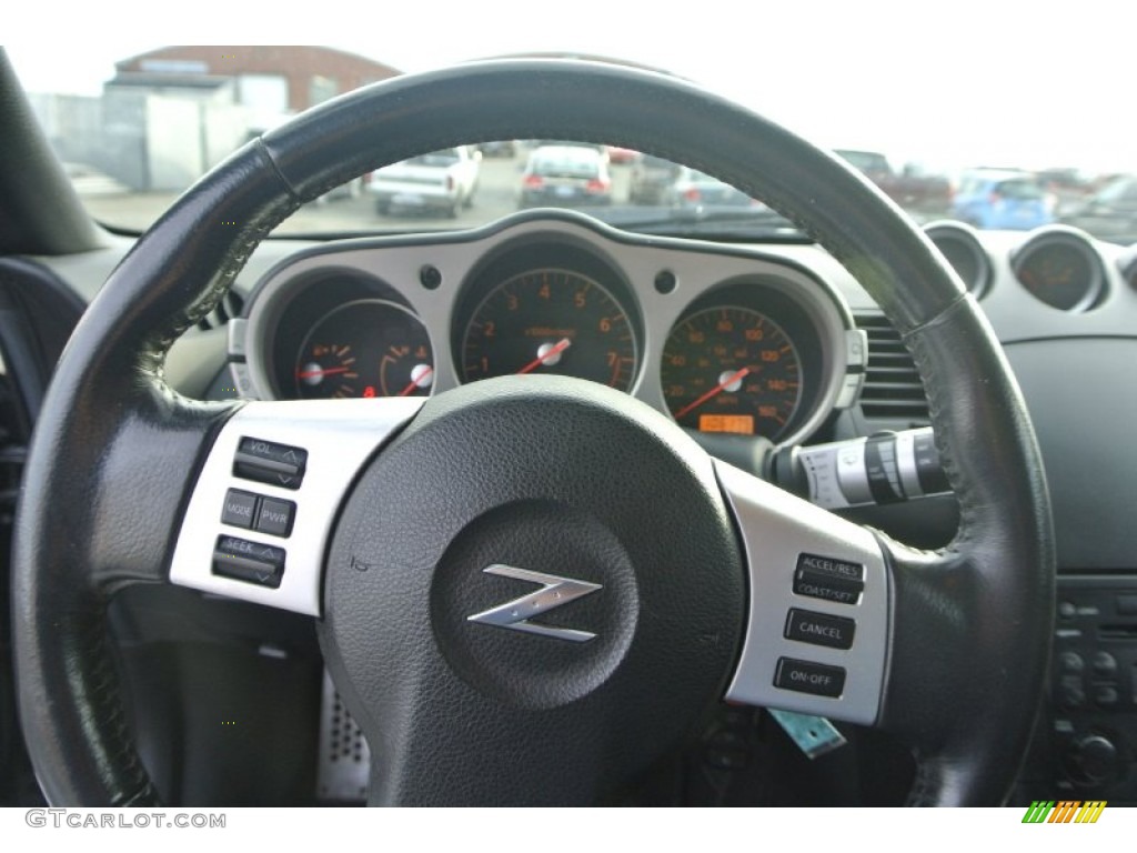 2006 350Z Touring Coupe - Magnetic Black Pearl / Carbon Black photo #15