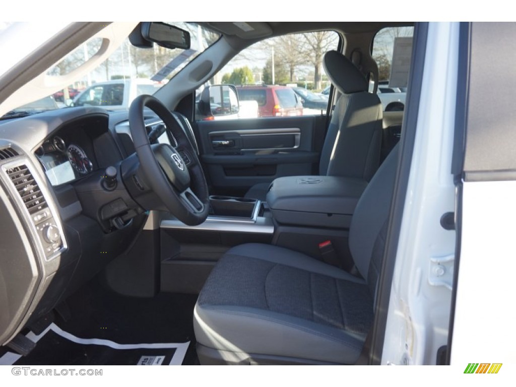 Black/Diesel Gray Interior 2015 Ram 2500 Big Horn Mega Cab 4x4 Photo #100495860