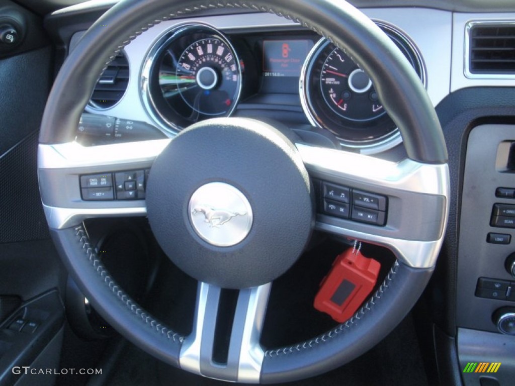 2014 Mustang V6 Convertible - Ingot Silver / Charcoal Black photo #26