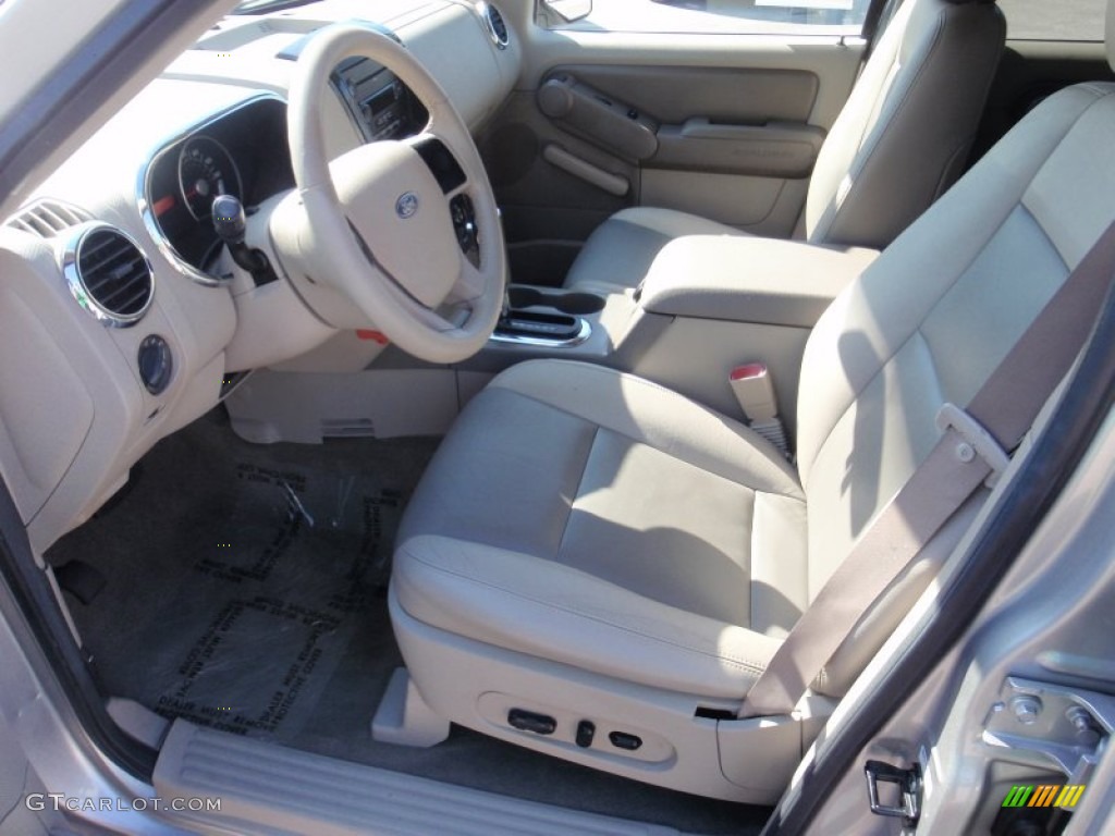 2007 Explorer XLT - Silver Birch Metallic / Camel photo #19