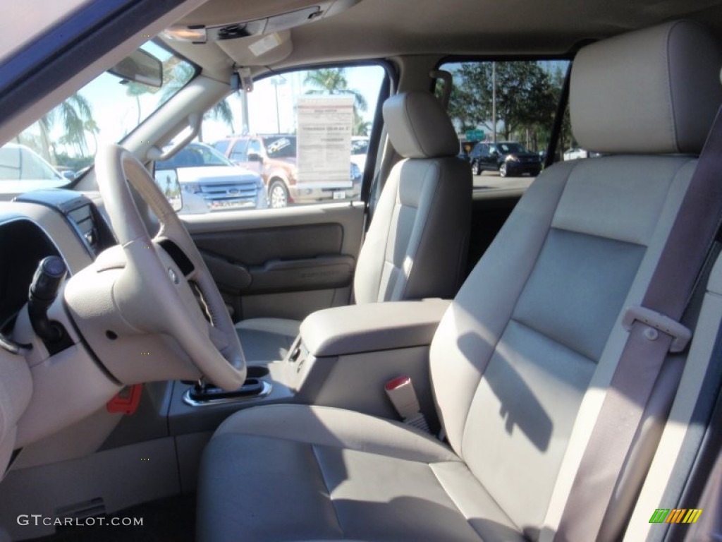2007 Explorer XLT - Silver Birch Metallic / Camel photo #20