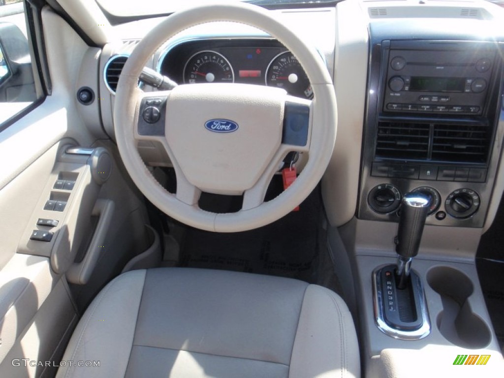 2007 Explorer XLT - Silver Birch Metallic / Camel photo #26