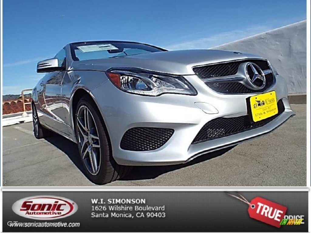 2015 E 400 Cabriolet - Iridium Silver Metallic / Black photo #1