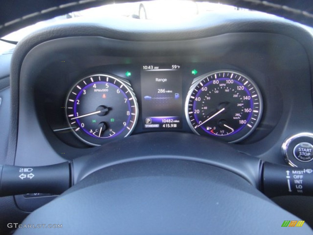 2014 Infiniti Q 50 3.7 Premium Gauges Photo #100502079