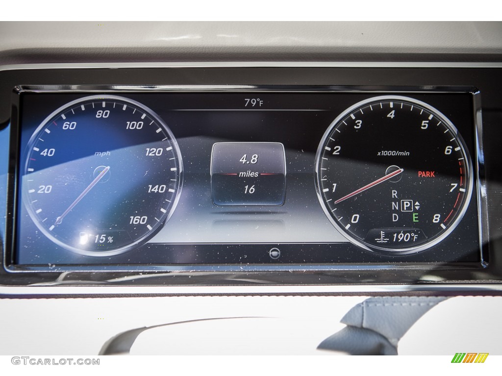 2015 Mercedes-Benz S 550 Sedan Gauges Photo #100502115